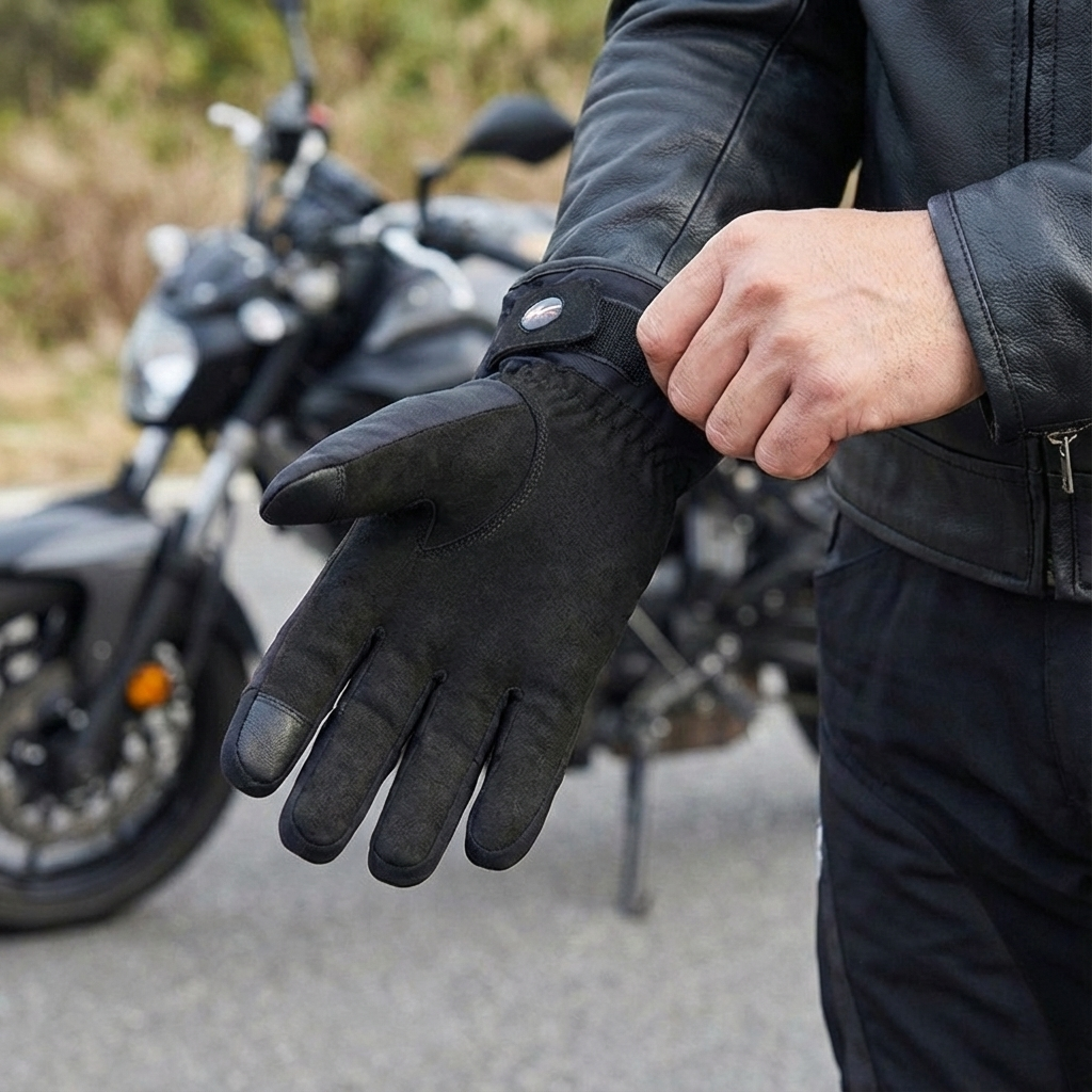 Motohand™ Kışlık Su Geçirmez , Dokunmatik, Eklem Korumalı Motosiklet eldiveni
