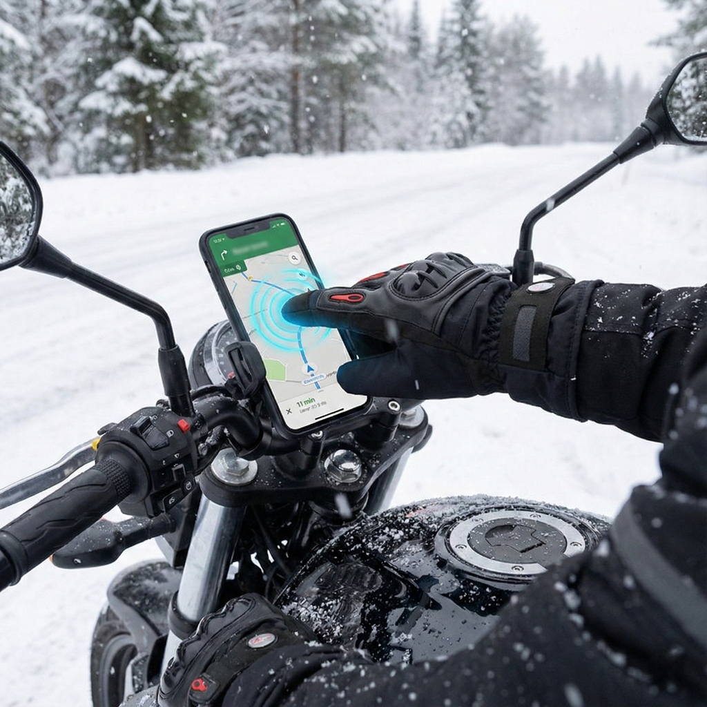 Motohand™ Kışlık Su Geçirmez , Dokunmatik, Eklem Korumalı Motosiklet eldiveni