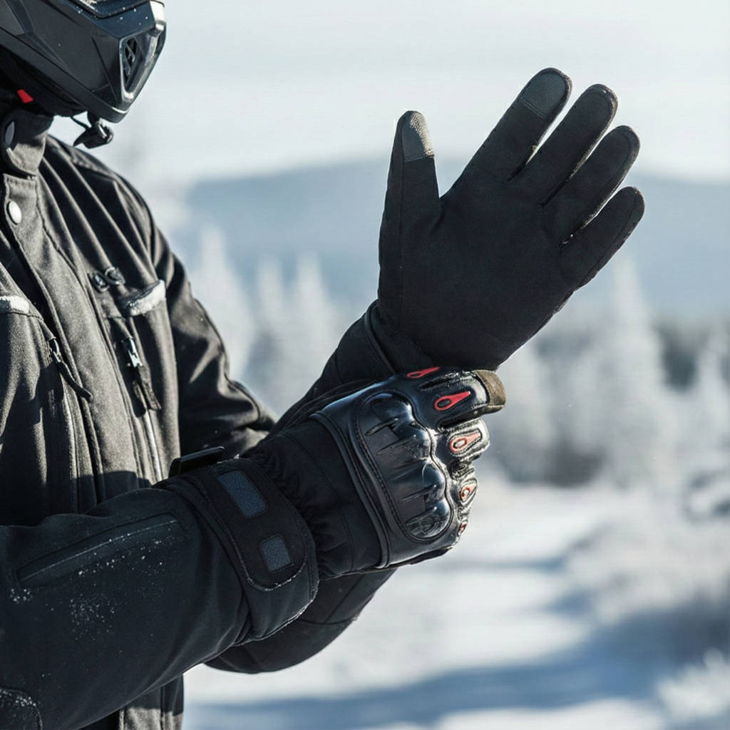 Motohand™ Kışlık Su Geçirmez , Dokunmatik, Eklem Korumalı Motosiklet eldiveni